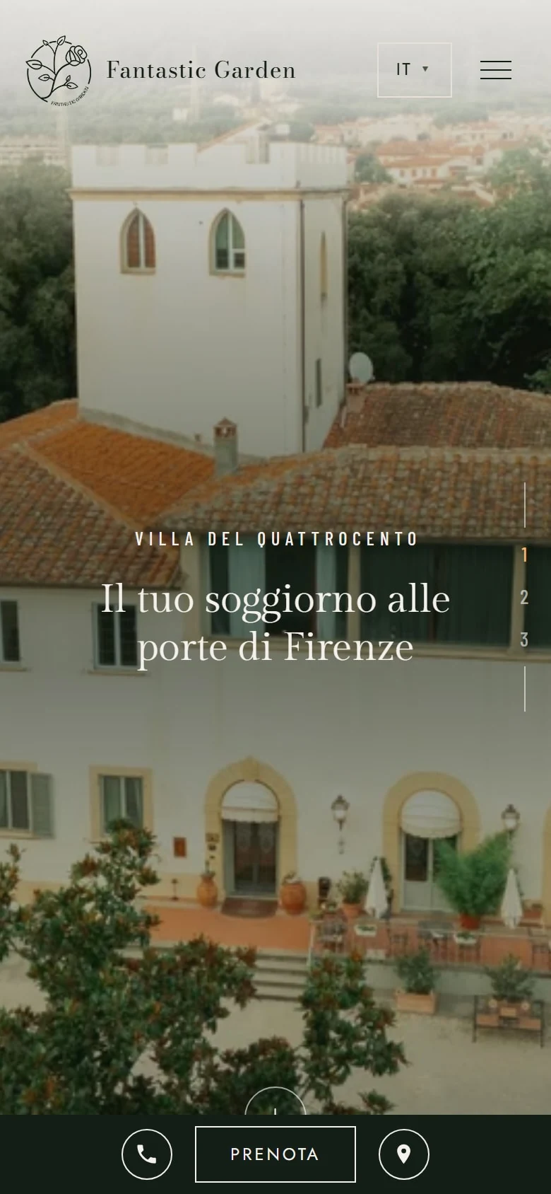 Fantastic Garden: la home su telefono